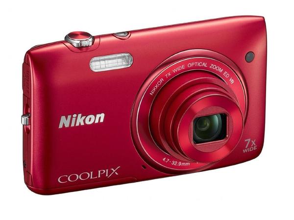 Objektiv & Sensor Nikon Coolpix S3500 Rot