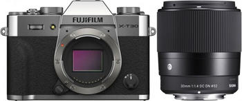 Fujifilm X-T30 II Kit 30 mm Sigma silber