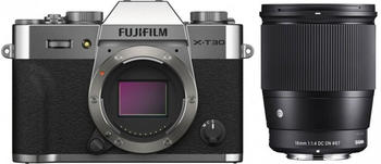 Fujifilm X-T30 II Kit 16 mm Sigma silber