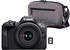 Canon EOS R100 Kit 18-45 mm + Kameratasche + 64GB SD-Karte