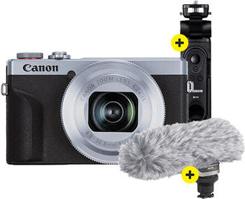 Canon PowerShot G7X Mark III Social Media Kit silber