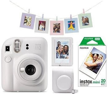 Fujifilm Instax Mini 12 clay white + Mini 12 ACC Kit + 2x10 Film