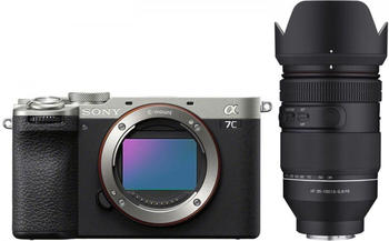 Sony Alpha 7C II Kit 35-150 mm Samyang silber