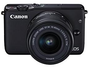 Sensor & Objektiv Canon EOS M10 schwarz + EF-M 15-45mm IS STM