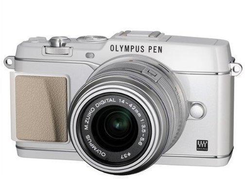 Olympus PEN E-P5 weiß + 14-42mm II R silber
