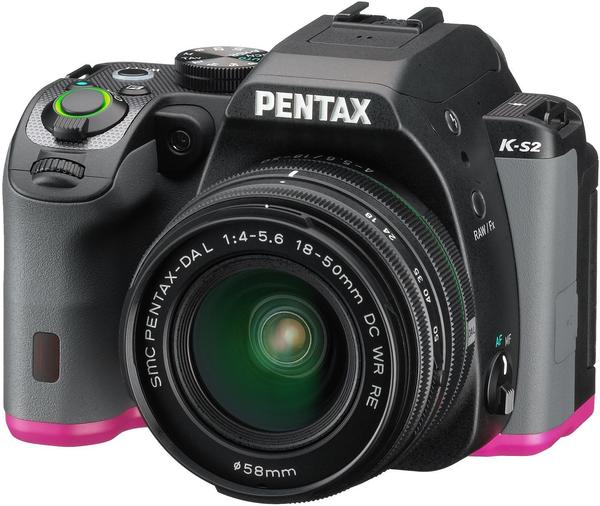 Pentax K-S2 schwarzpink + DA 18-50mm WR