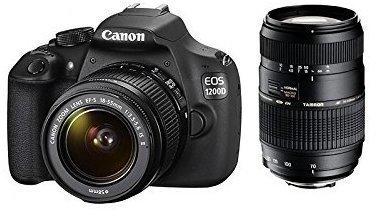 Canon EOS 1200D schwarz + 18-55mm IS II + Tamron 70-300mm Di LD Makro