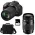 Nikon D5300 schwarz + 18-105mm VR + Tamron 70-300mm Di LD Makro