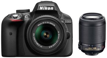 Nikon D3300 schwarz + 18-55mm VR II + 55-200mm VR