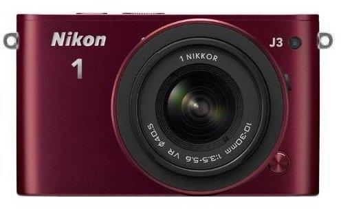 Nikon 1 J3 rot + 10-30mm VR