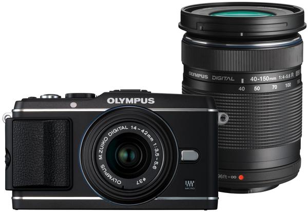 Olympus PEN E-P3 schwarz + 14-42mm II R + 40-150mm R