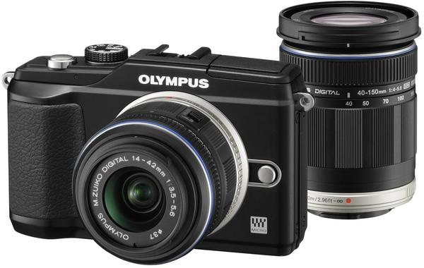 Olympus PEN E-PL2 schwarz + 14-42mm II + 40-150mm