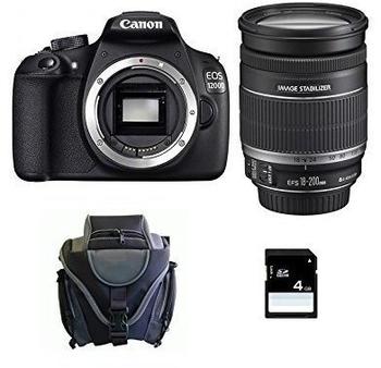 Canon EOS 1200D schwarz + EF-S 18-200mm IS