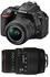 Nikon D5500 schwarz + 18-55mm VR II + Sigma 70-300mm DG APO Makro
