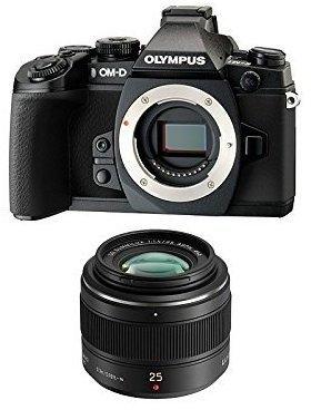Olympus OM-D E-M1 schwarz + Panasonic Leica DG Summilux 25mm