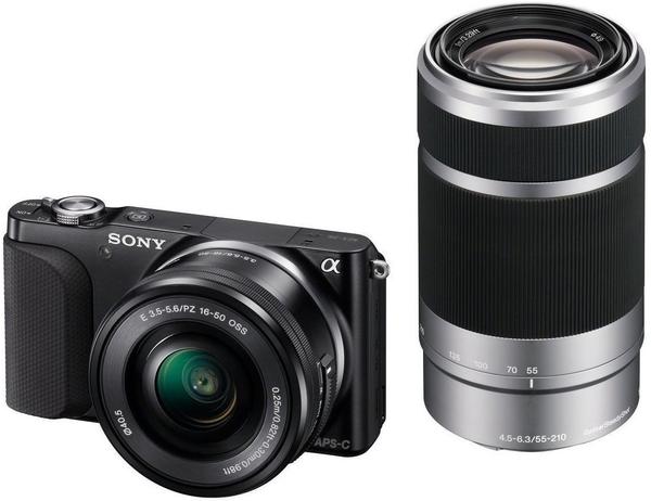 Sony NEX-3NY schwarz + 16-50mm PZ OSS + 55-210mm OSS