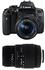 Canon EOS 750D + 18-55mm IS STM + Sigma 70-300mm DG Makro