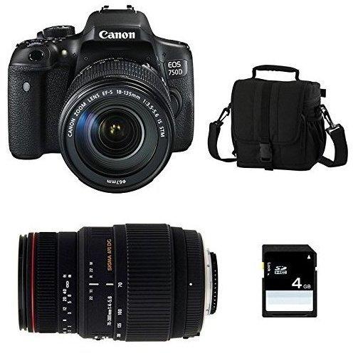 Canon EOS 750D + 18-135mm IS STM + Sigma 70-300mm DG APO Makro