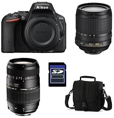 Nikon D5500 schwarz + 18-105mm VR + Tamron 70-300mm Di LD Makro
