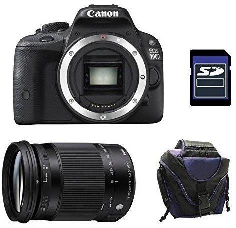 Canon EOS 100D schwarz + Sigma 18-300mm DC Makro OS HSM (C)