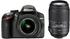 Nikon D3200 schwarz + 18-55mm VR II + 55-300mm VR
