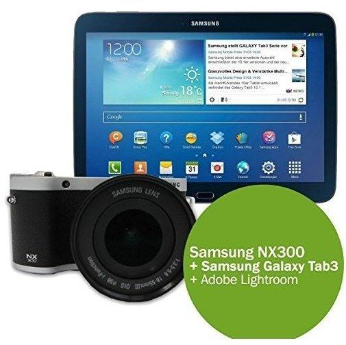 Samsung NX300 schwarz + 18-55mm OIS III + Galaxy Tab 3 10.0