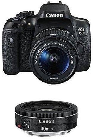 Canon EOS 750D Kit 18-55 mm + 40 mm