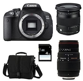 Canon EOS 700D + Sigma 17-70mm DC Makro OS HSM (C) + Sigma 70-300mm DG APO Makro