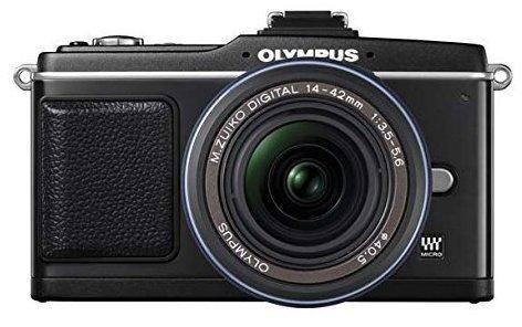 Olympus PEN E-P2 Special Edition schwarz + 17mm + FL-14
