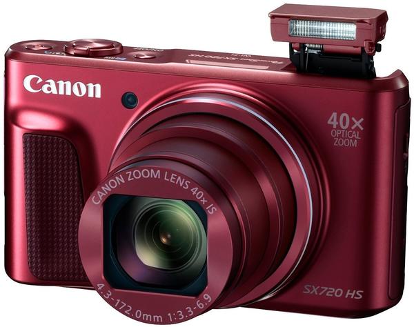 digitale Kompaktkamera Display & Konnektivität Canon PowerShot SX720 HS rot
