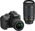 Nikon D3400 schwarz + AF-P 18-55mm VR + AF-P DX 70-300mm VR