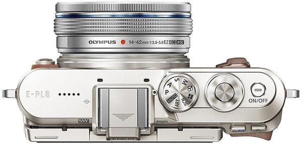 Systemkamera Objektiv & Video Olympus PEN E-PL8 braun + 14-42mm