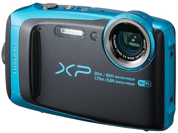Unterwasserkamera Sensor & Display Fujifilm FinePix XP120 hellblau