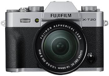 Fujifilm X-T20 Kit 16-50 mm + 50-230 mm silber