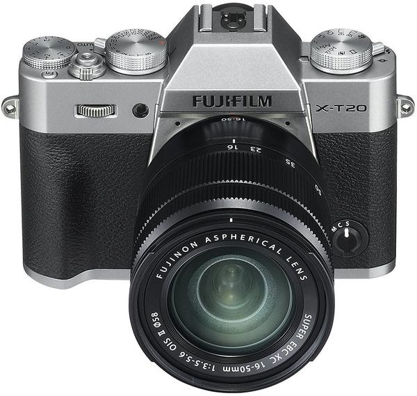 Objektiv & Konnektivität Fujifilm X-T20 Kit 16-50 mm + 50-230 mm silber