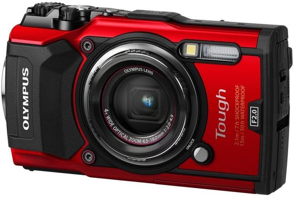 Display & Allgemeine Daten Olympus Tough TG-5 rot