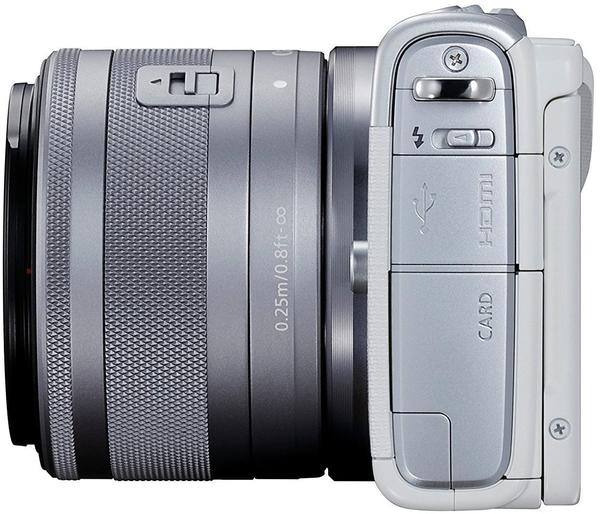 Ausstattung & Objektiv Canon EOS M100 Kit 15-45 mm weiß