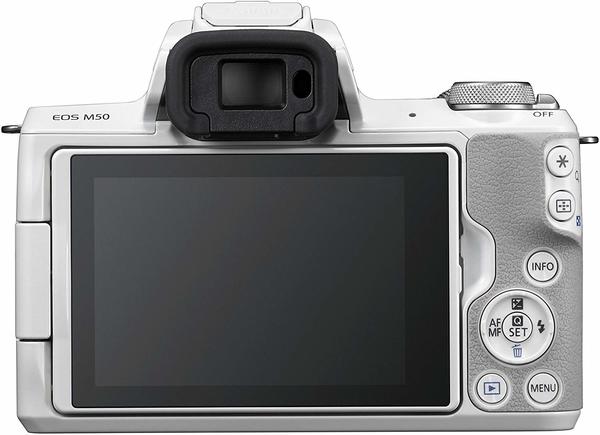 Ausstattung & Objektiv Canon EOS M50 Kit 15-45 mm weiß