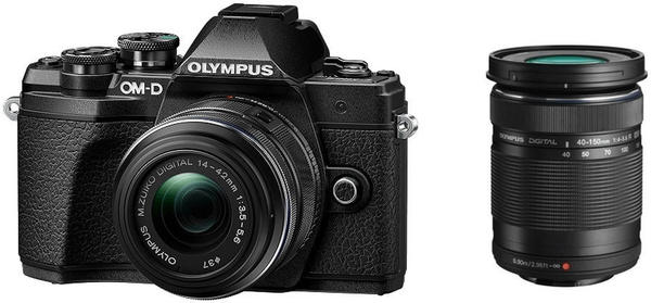 Olympus OM-D E-M10 Mark III Kit 14-42 mm II + 40-150 mm R schwarz