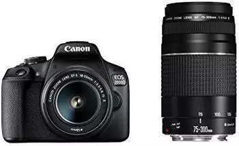 Canon EOS 2000D Kit 18-55 mm DC III + 75-300 mm III