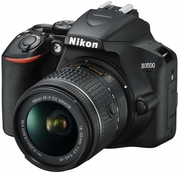 Einsteiger-Spiegelreflexkamera Objektiv & Eigenschaften Nikon D3500 + AF-P DX 18-55 mm VR