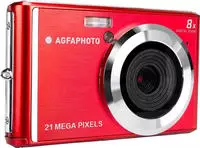 AgfaPhoto DC5200 Digitalkamera 21 Megapixel Rot, Silber