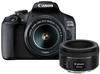 Canon EOS 2000D + EF-S 18-55 IS II + 50mm STM