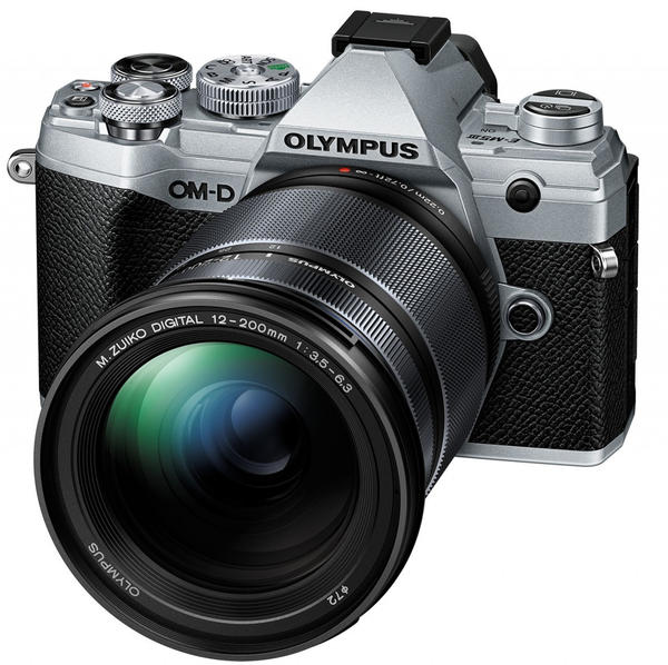 spiegellose Systemkamera Objektiv & Display Olympus OM-D E-M5 Mark III Kit 12-200 mm silber