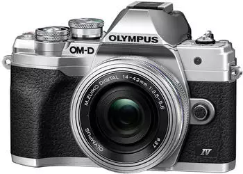Olympus OM-D E-M10 Mark IV Kit 14-42 mm EZ silber