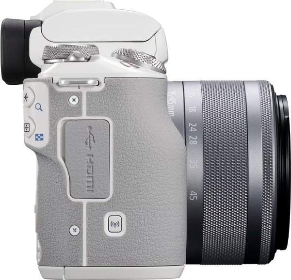 Vlog Kamera Objektiv & Sensor Canon EOS M50 Mark II Kit 15-45 mm weiß