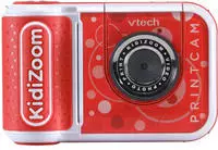 Kinderkamera VTECH "KidiZoom Print Cam, blau", rot, Fotokameras, KinderB:13,4cm