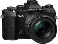 OM SYSTEM V210022BE000, OM System OM-5 schwarz + 12-45mm F/4.0 Pro