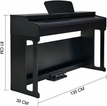 Classic Cantabile Digitalpiano DP-220 schwarz-matt – Classic Cantabile Digitalpiano DP-220 schwarz-matt für authentisches Spielgefühl zu Hause