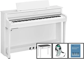 Yamaha CLP 845 WH E-Piano - weiss – Authentisches Spielgefühl dank hochwertiger Holztastatur